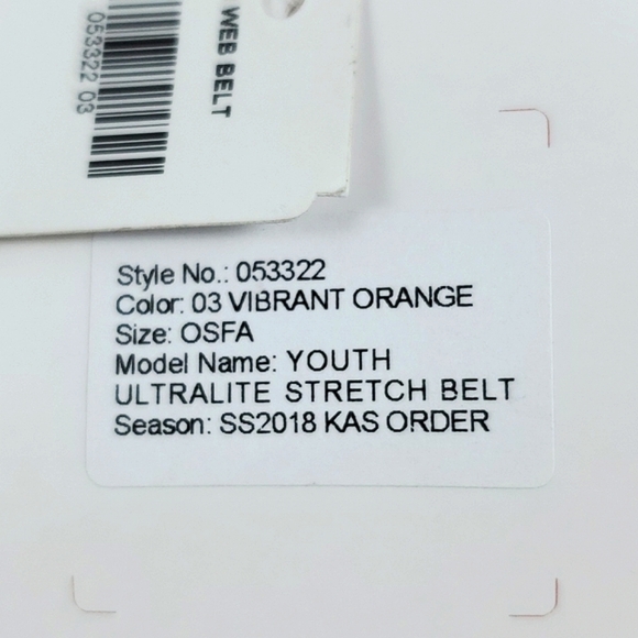 PUMA Golf Youth Ultralite Stretch Orange Belt Low Profile ONSFA - Picture 6 of 10